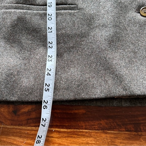 Vintage Gucci Wool blazer Leather Trim 48 Dolman Sleeve - Picture 13 of 15